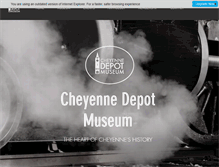 Tablet Screenshot of cheyennedepotmuseum.org